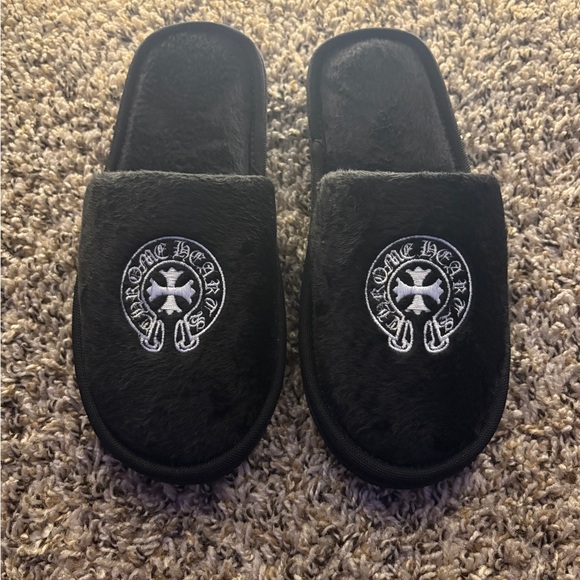 Chrome Hearts Other - Chrome Hearts Black Slippers